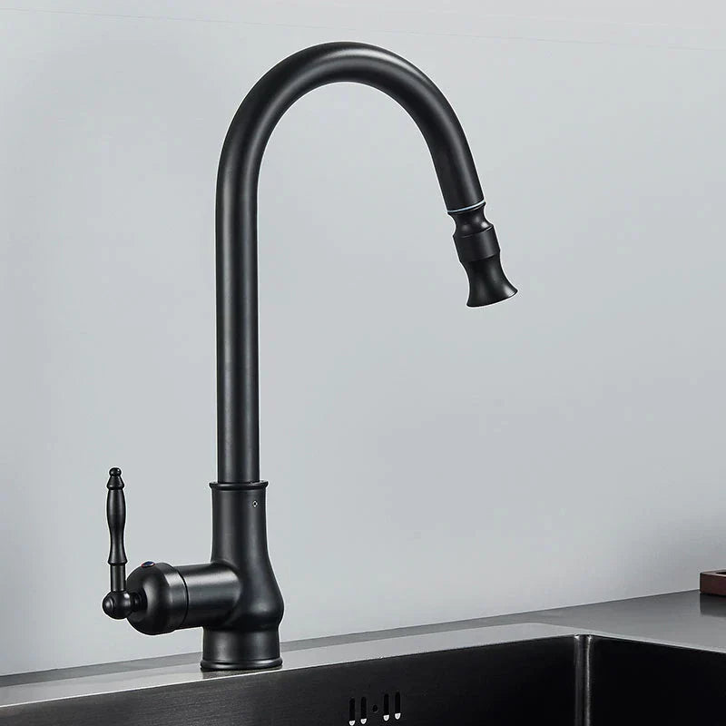 Antique Bronze Pull Out Kitchen Faucet With Touch Sensor-Elektronica/Gadgets-NaLani