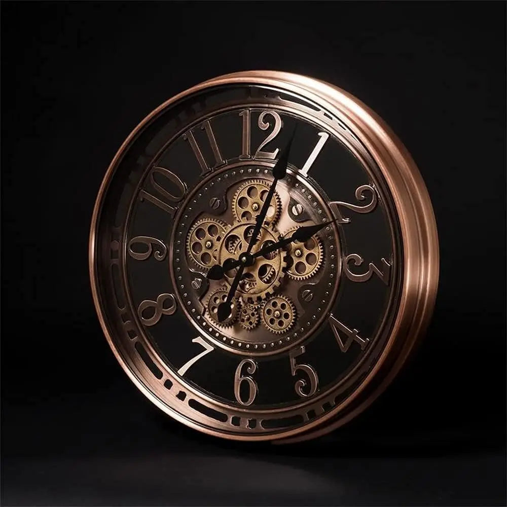 Antique Office Wall Clock Vintage Industrial Design 21 Inch NALANI