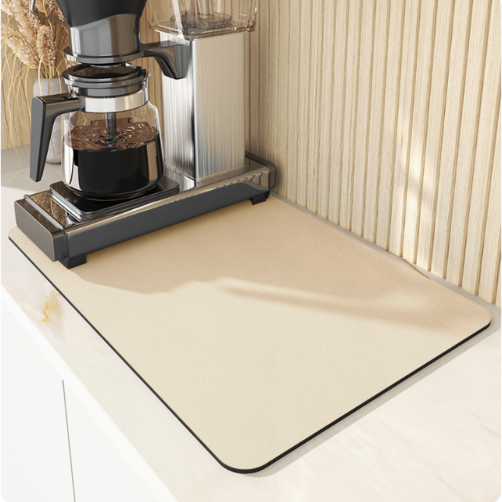 AquaMat - Fast Drying Antislip Kitchen Mat Beige NALANI