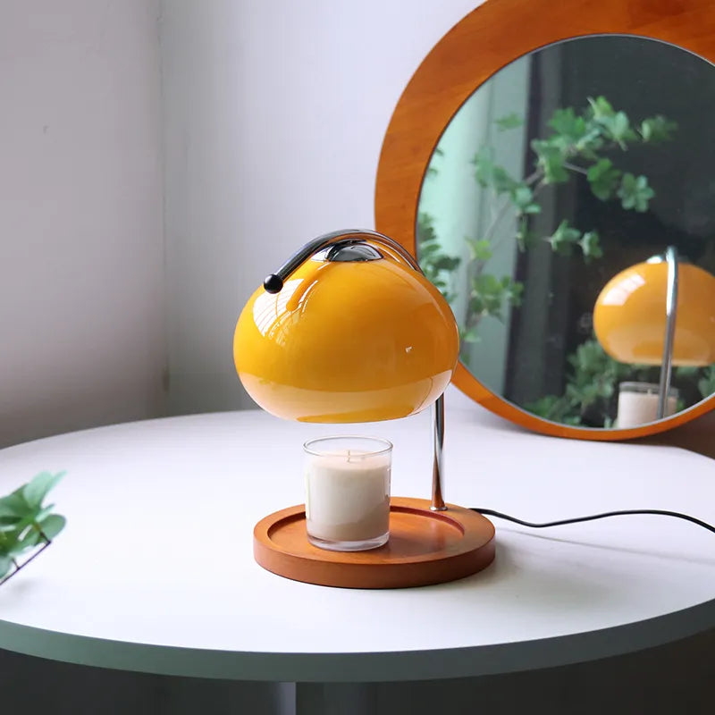 Aroma Candle Melting Lamp for Relaxing Ambiance and Aromatherapy Orange UK Plug NALANI