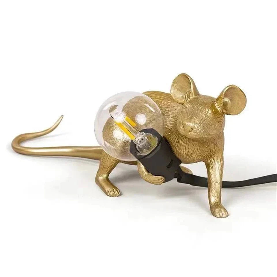 Art Deco Mouse Table Lamp for Stylish Home Lighting Decor NaLani