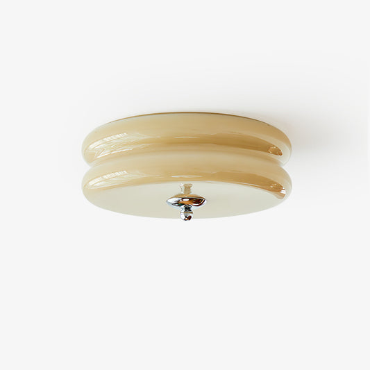 Art Deco Vintage Ceiling Light With White Glass Shade NALANI