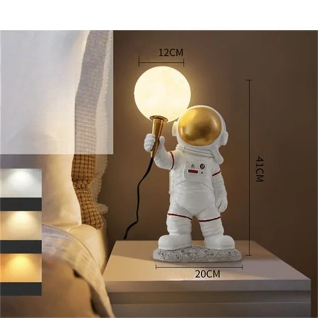 Astronaut LED Table Lamp for Kids Bedroom and Living Room Lighting Stander NaLani