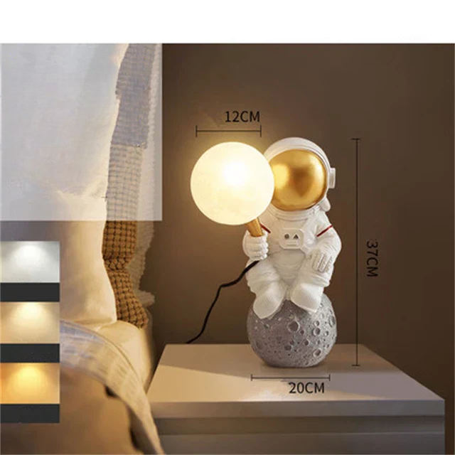 Astronaut LED Table Lamp for Kids Bedroom and Living Room Lighting Sitter Warm white (2700-3500K) NaLani