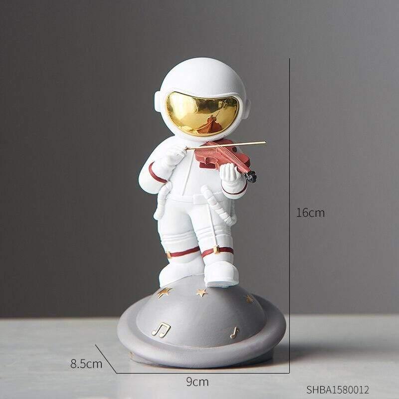 Astronaut Music Instrument Decor Sculpture for Home and Office Violin - Small NaLani