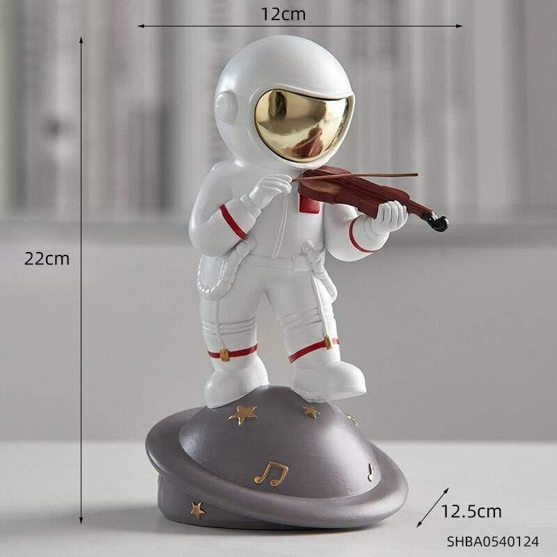 Astronaut Music Instrument Decor Sculpture for Home and Office Violin - Large NaLani
