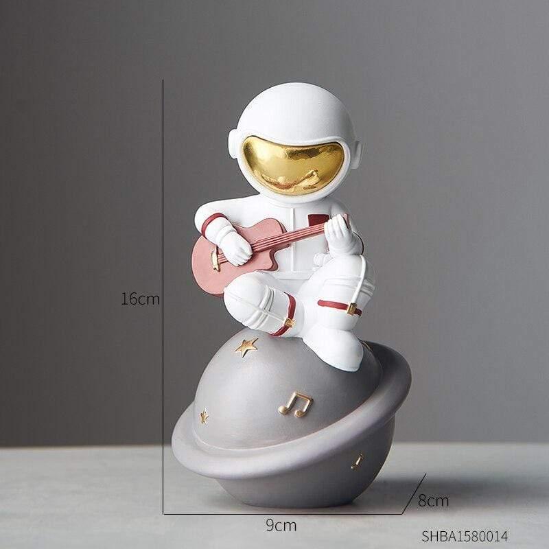 Astronaut Music Instrument Decor Sculpture for Home and Office Guitar - Small NaLani