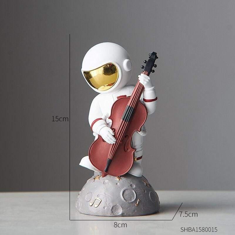 Astronaut Music Instrument Decor Sculpture for Home and Office Cello - Small NaLani