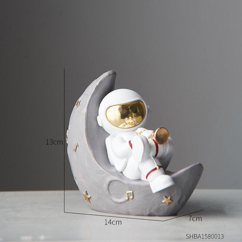 Astronaut Music Instrument Decor Sculpture for Home and Office Trumpet NaLani