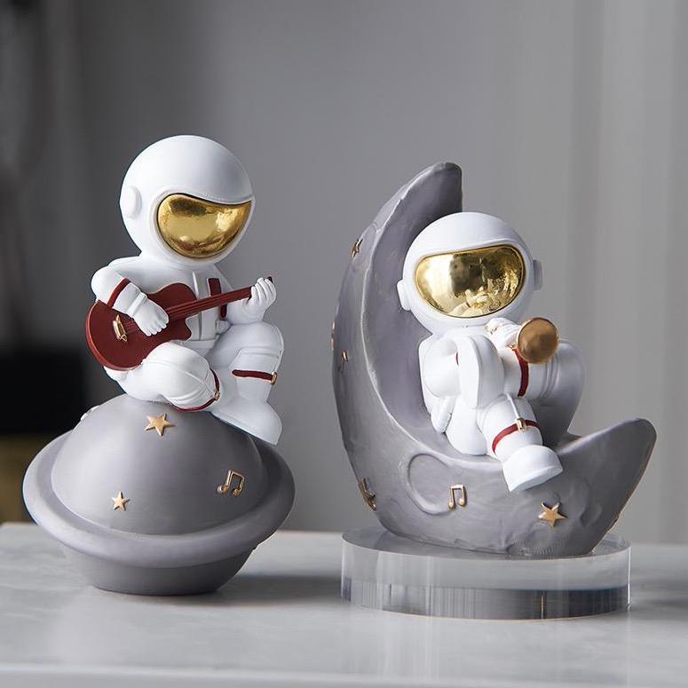 Astronaut Music Instrument Decor Sculpture for Home and Office NaLani