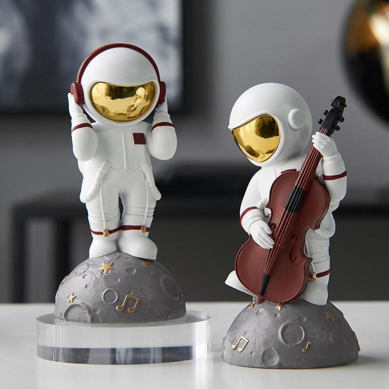 Astronaut Music Instrument Decor Sculpture for Home and Office NaLani