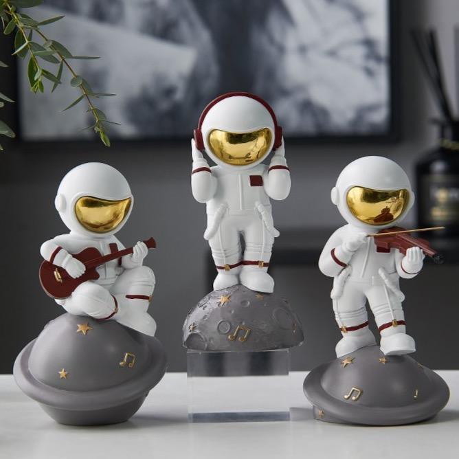 Astronaut Music Instrument Decor Sculpture for Home and Office NaLani