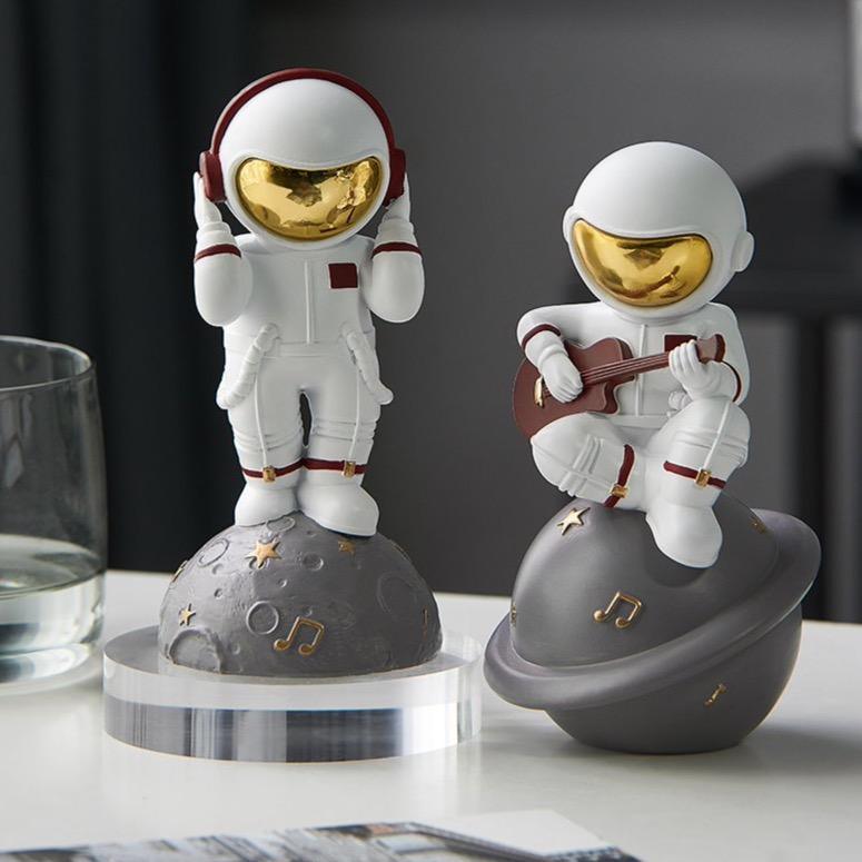 Astronaut Music Instrument Decor Sculpture for Home and Office NaLani