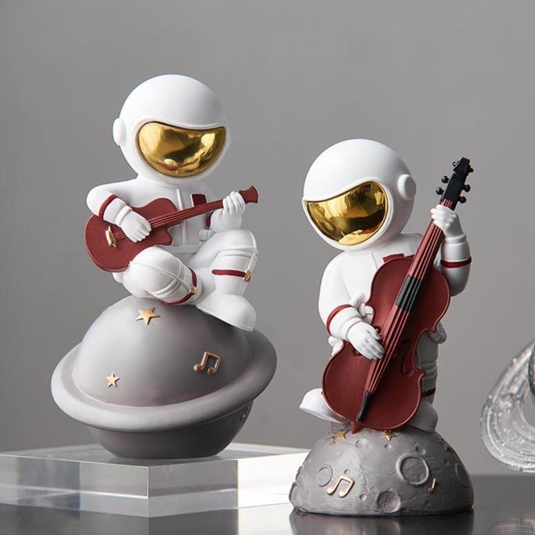 Astronaut Music Instrument Decor Sculpture for Home and Office NaLani