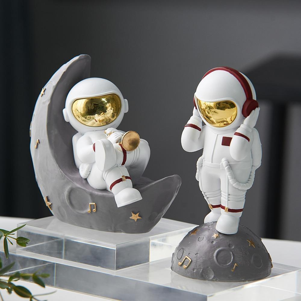 Astronaut Music Instrument Decor Sculpture for Home and Office NaLani