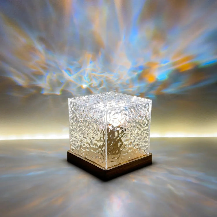 Aurora Borealis Cube Lamp with Prism Light Display for Home Decor NALANI