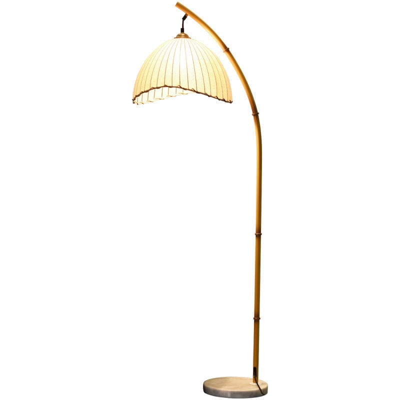 Bamboo Floor Lamp for Modern Home Decor and Elegant Lighting NaLani