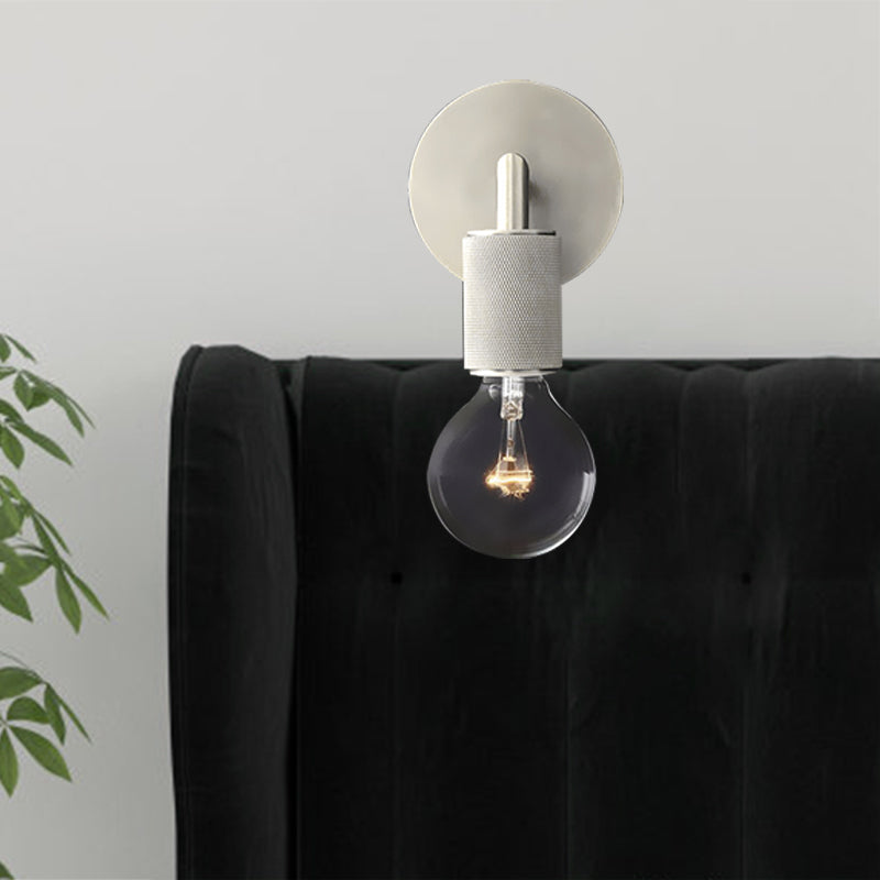 Bare Bulb Metal Wall Sconce Square Arm One Light Indoor NALANI