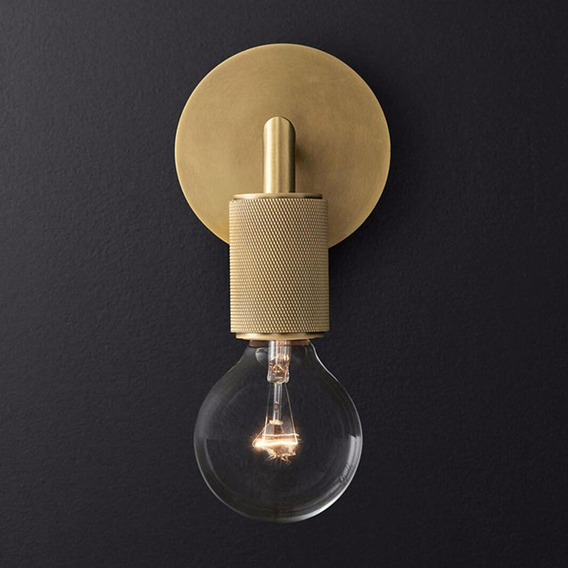 Bare Bulb Metal Wall Sconce Square Arm One Light Indoor NALANI
