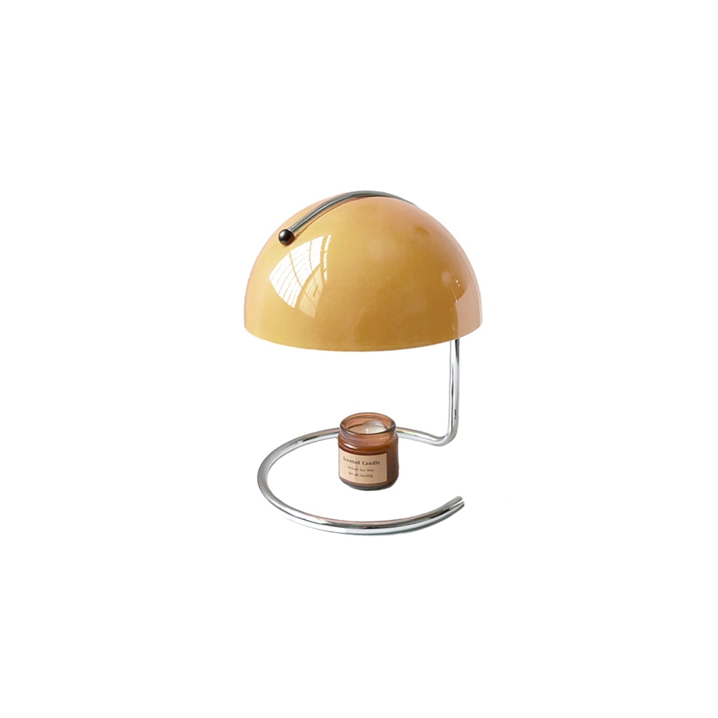 Bauhaus Style Mushroom Candle Warmer Lamp for Cozy Home Ambiance Bruin NALANI