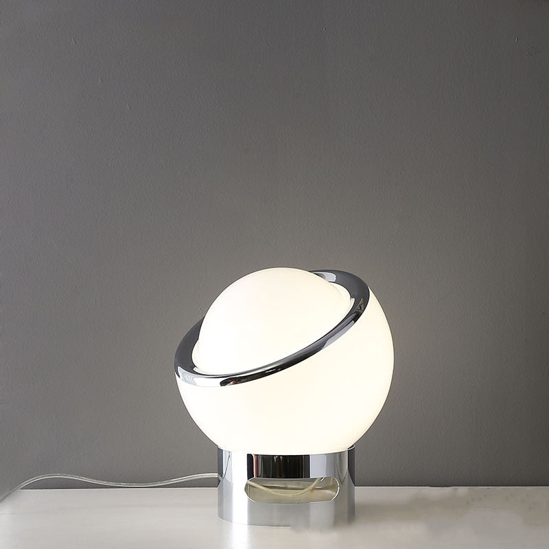 Bauhaus Style Opal Glass Lamp With Minimalist Soft Light White NALANI