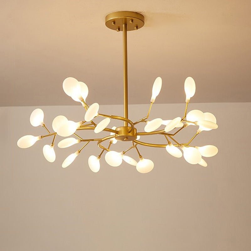 Branched Firefly Chandelier LED Pendant Light Modern Acrylic 30 Gold A NALANI