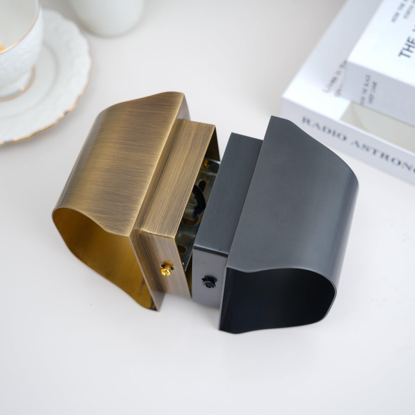 Brass Wall Lamp Polished Finish Vintage Industrial Light NALANI