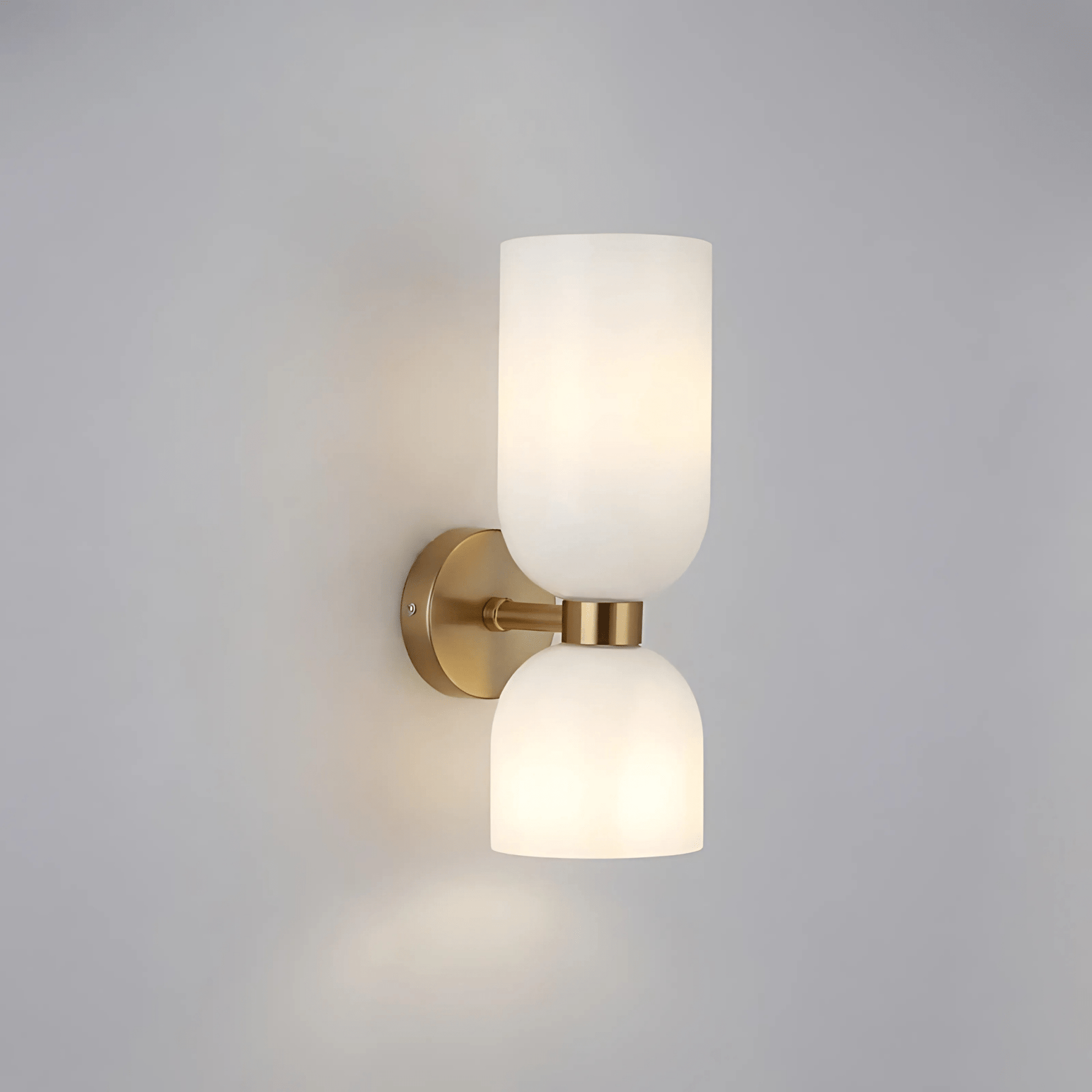 Brass Wall Light Glass Shade E14 Socket 3000K Modern NALANI