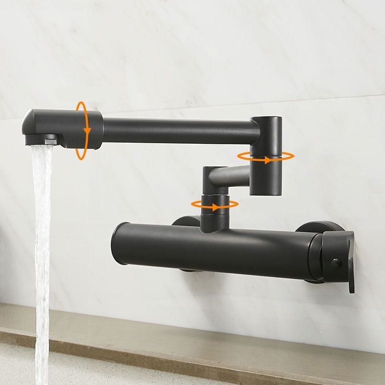 Brass Wall Mounted Pot Filler Faucet With Single Lever NALANI