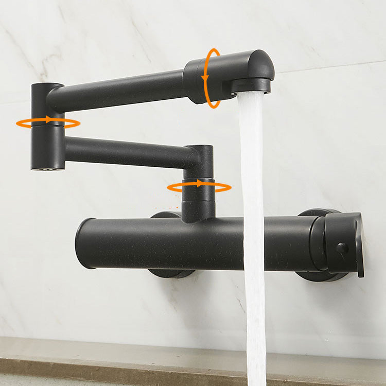Brass Wall Mounted Pot Filler Faucet With Single Lever NALANI