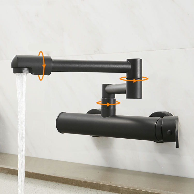 Brass Wall Mounted Pot Filler Faucet With Single Lever NALANI