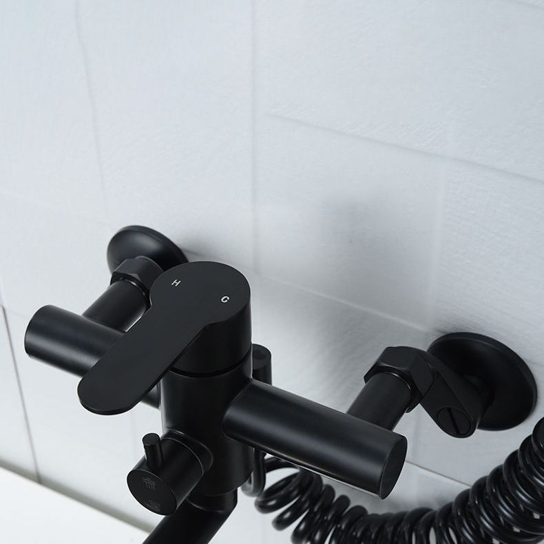 Bridge Style Kitchen Faucet Stainless Steel Swivel Spout NALANI