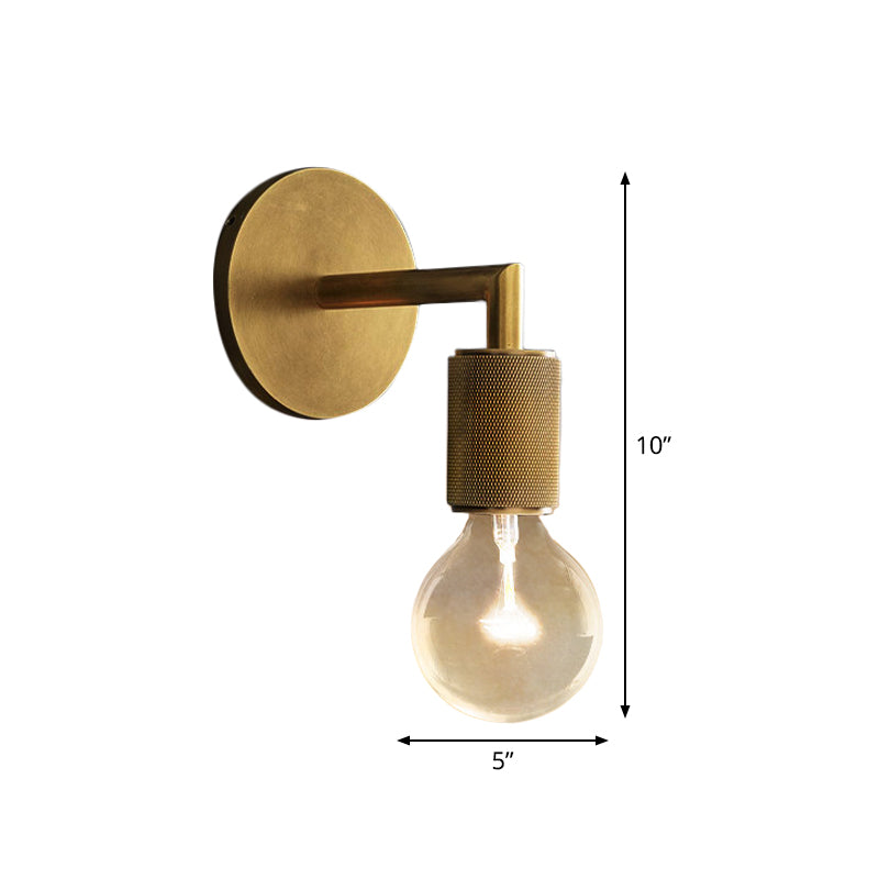 Bronze Armed Wall Sconce Modern Glass Shade Wall Lamp NALANI