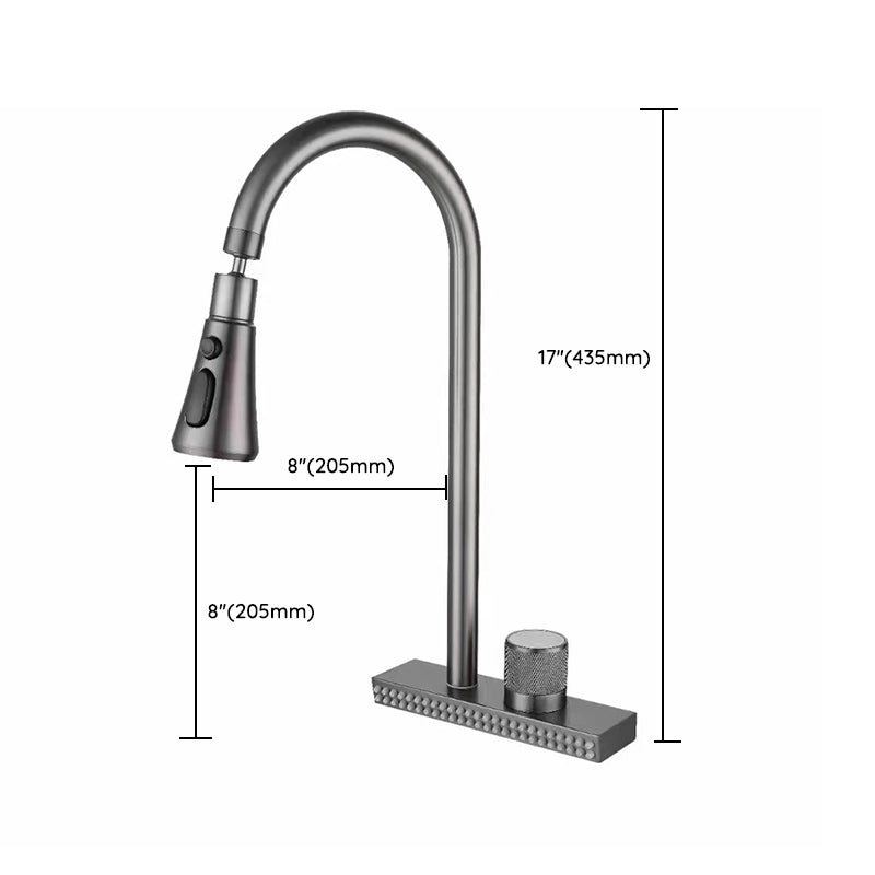 Brushed Nickel Kitchen Faucet With Swivel Spout Deck Mounted NALANI