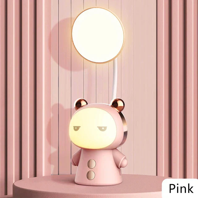 Cartoon LED Table Lamp With Adjustable Arm For Kids Pink NALANI