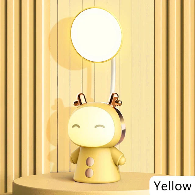 Cartoon LED Table Lamp With Adjustable Arm For Kids Yellow NALANI