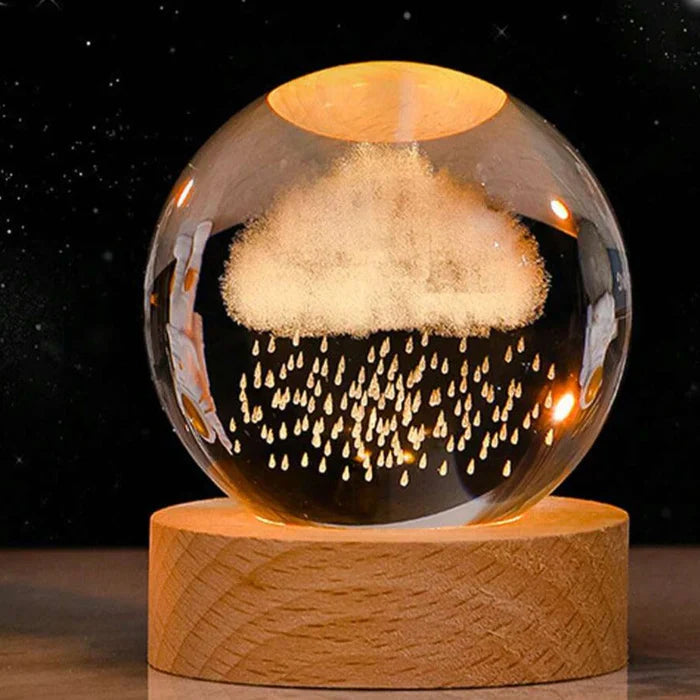 Celestial Glow Light-Up Ball with 3D Space Engravings Rainwood NaLani