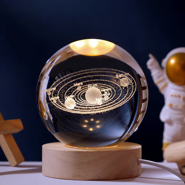Celestial Glow Light-Up Ball with 3D Space Engravings NaLani