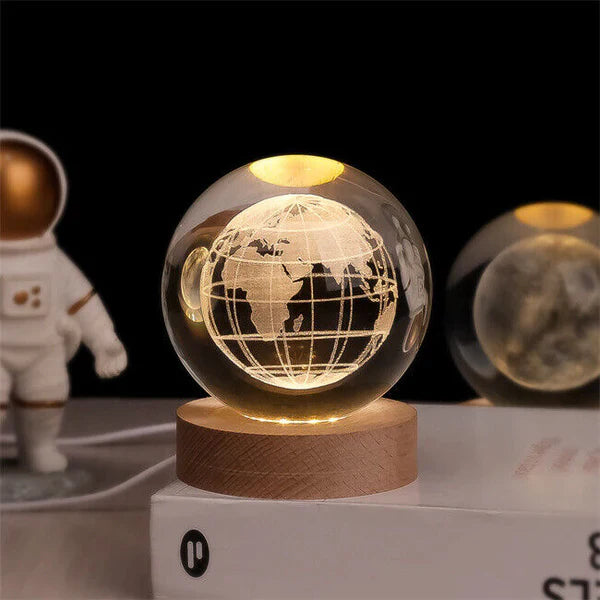 Celestial Glow Light-Up Ball with 3D Space Engravings NaLani