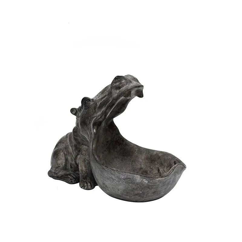 Charming Hippo Figurine Decorative Accent for Cozy Home Decor NALANI