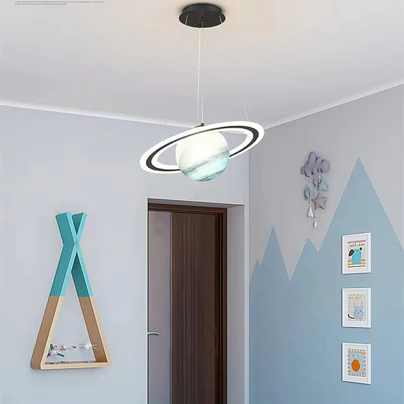 Children's LED Hanging Lamp with Planetary Motif for Kids Room NaLani