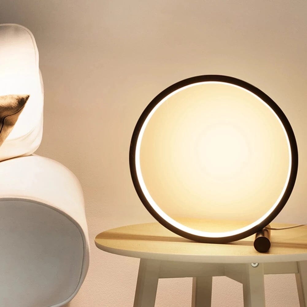 Circle LED Touch Lamp Metal Acrylic Modern Desk Light NALANI