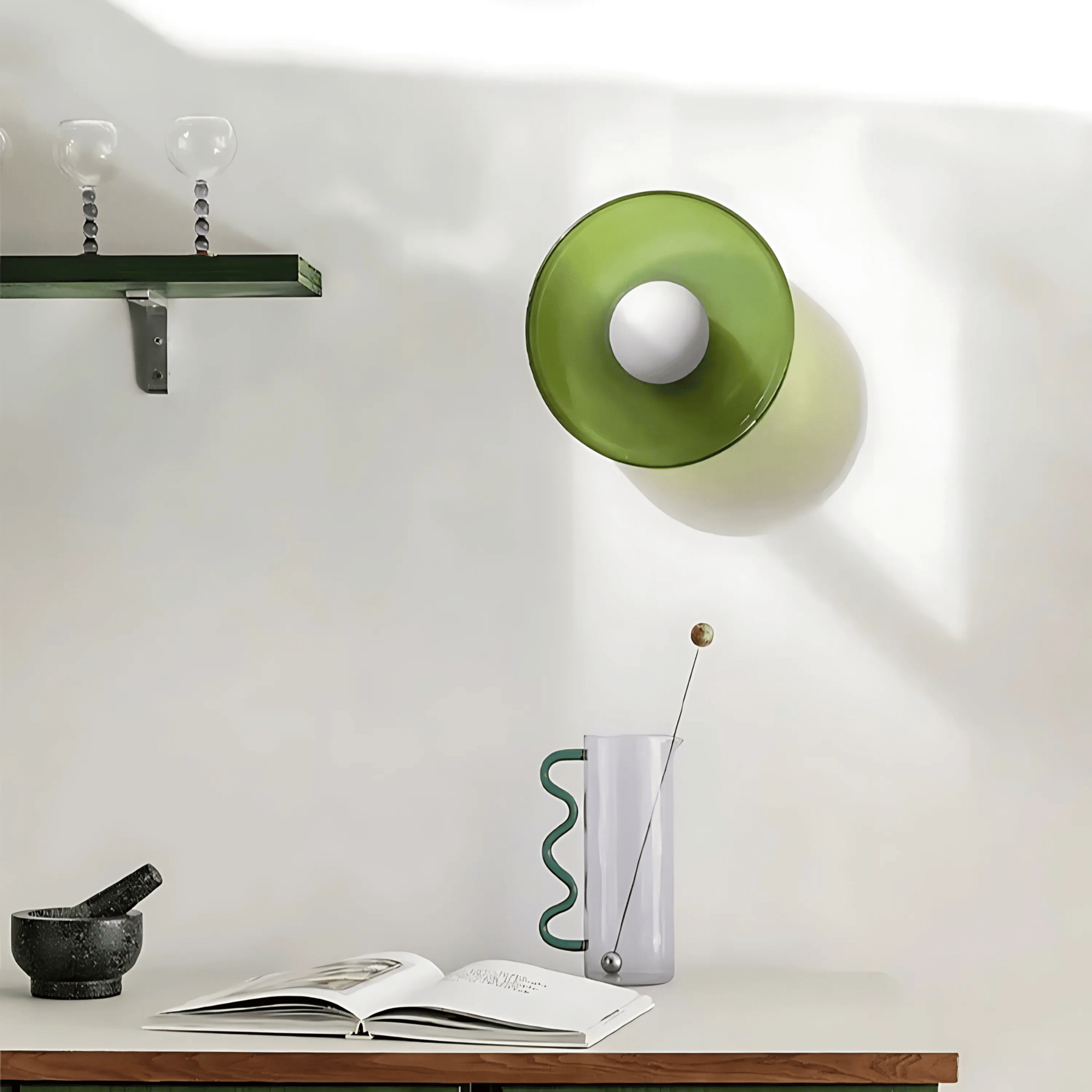 Circular Ceiling And Wall Light With Four Color Options NALANI