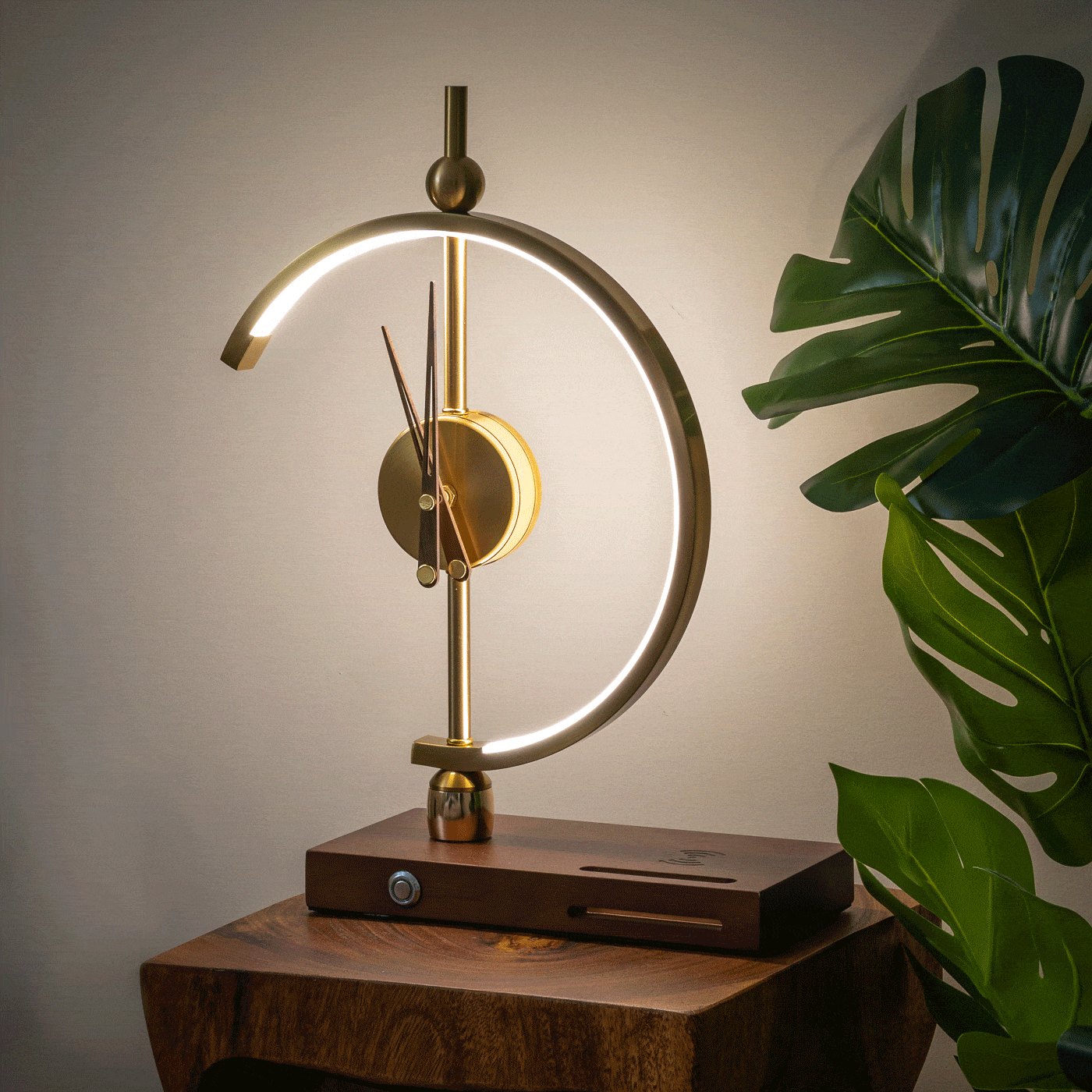 Clock Lamp With Wireless Charging Eco Table Light Smart NALANI