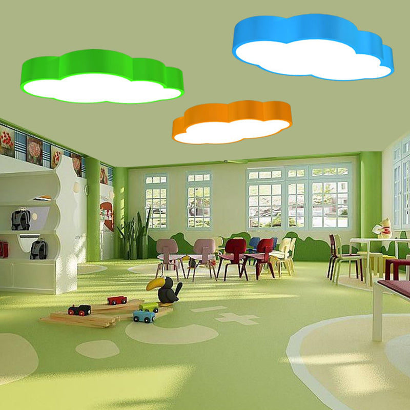 Cloud Shaped Nursery Ceiling Light Led Acrylic Kids NALANI