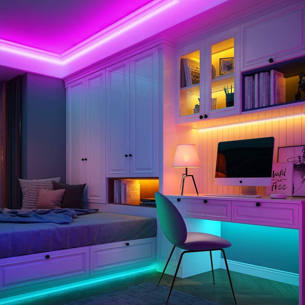 Color LED Strip Lights with Remote Flexible Smart Home Lighting NaLani