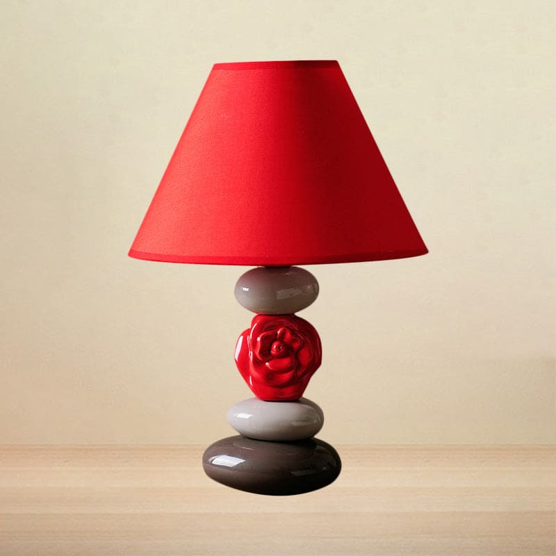 Cone Fabric Shade Table Lamp For Elegant Home Lighting NALANI
