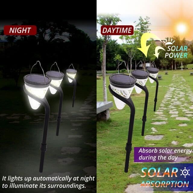 Cone Pathway Solar LED Light Outdoor IP65 Waterproof NALANI