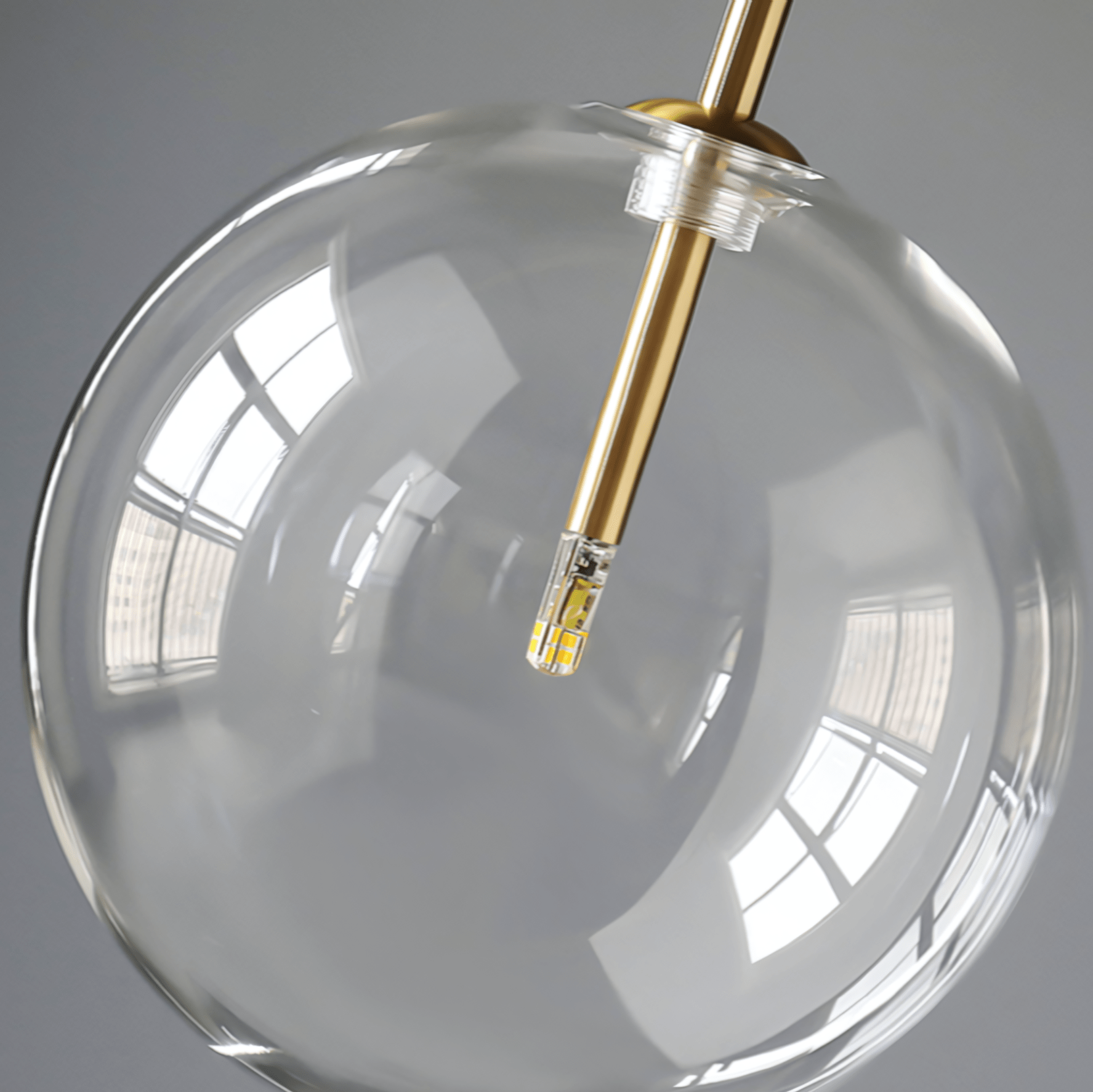 Contemporary Glass Globe Pendant Light In Three Sizes NALANI