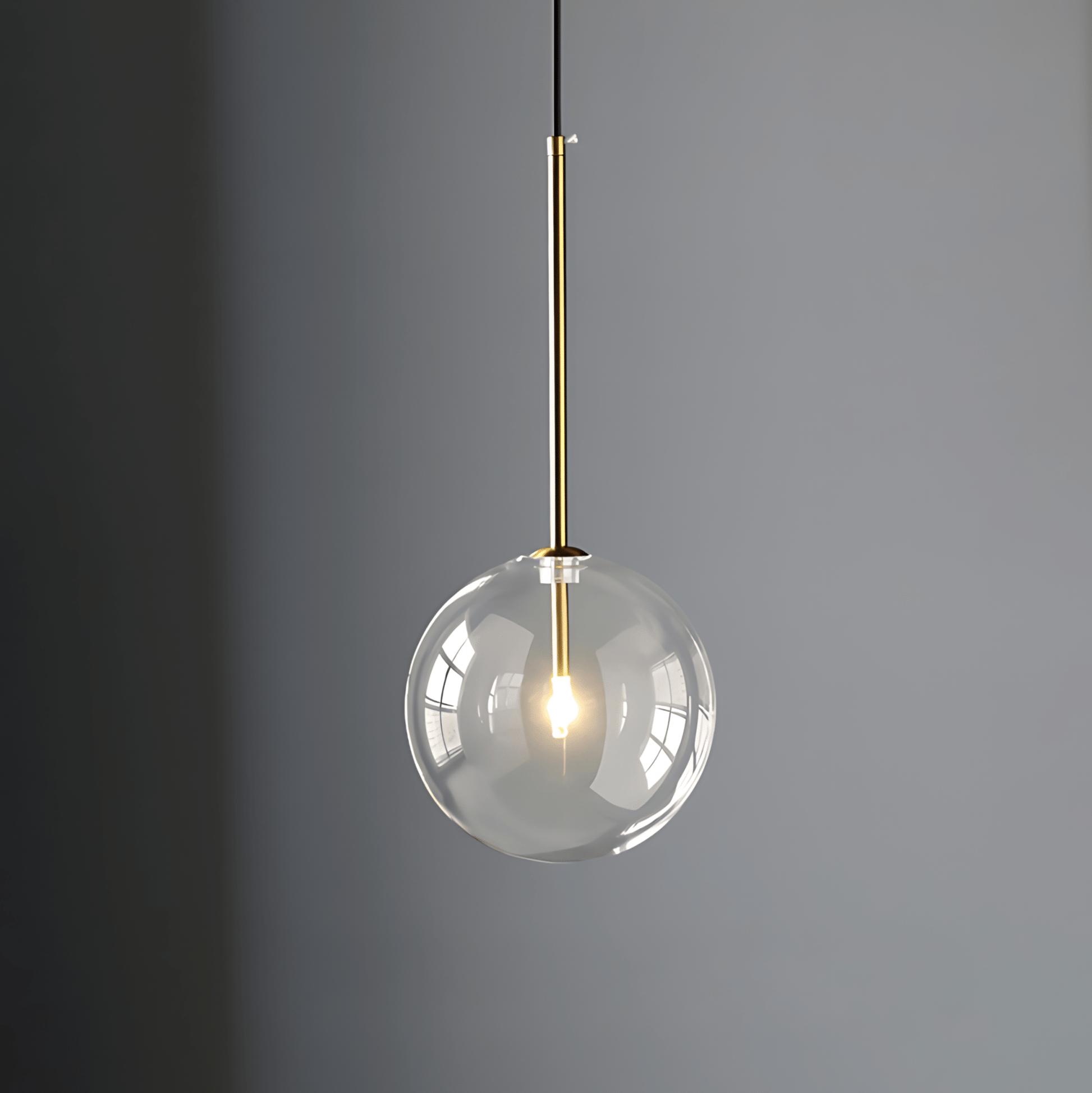 Contemporary Glass Globe Pendant Light In Three Sizes NALANI
